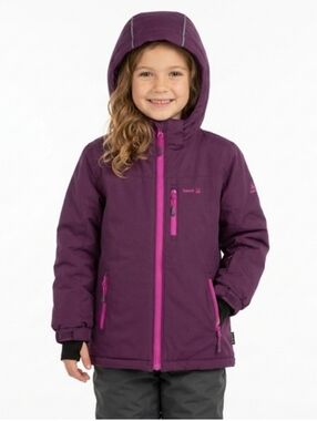 Kamik Girls Amber Solid Ski Jacket Waterproof Insulated Plum/ Fuschia